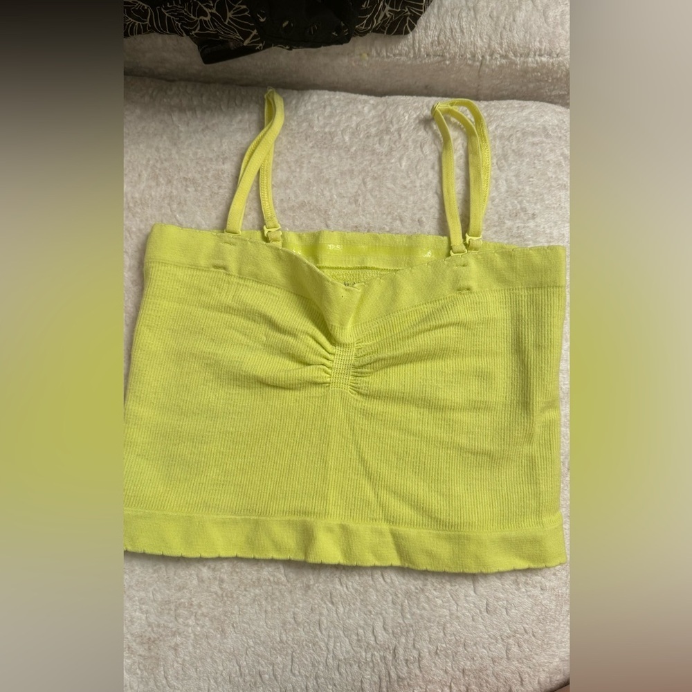 Lime Green Ruched Women's Top